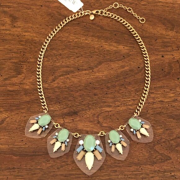 J.Crew | Lucite Pendant Statement Necklace | - Picture 1 of 4